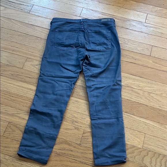 AG Adriano Goldschmied The Prima Crop Mid Rise Cigarette Crop Slate Blue Jeans - Picture 8 of 10